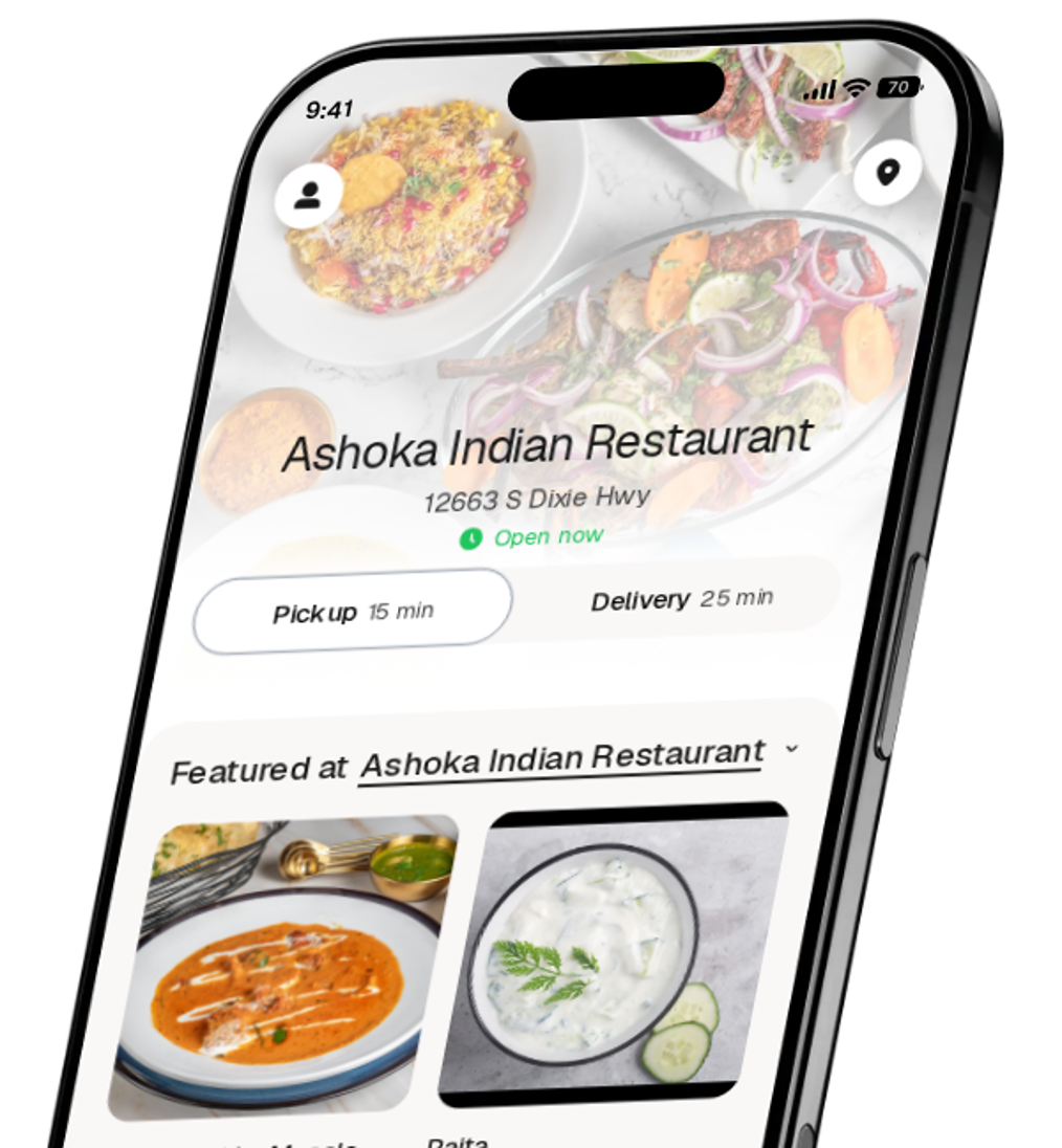 Ashoka Indian Restaurant app preview