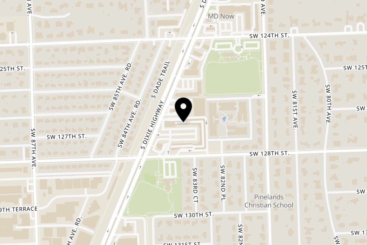 Map showing the location of Ashoka Indian Restaurant Pinecrest on 12663 S Dixie Hwy in Pinecrest